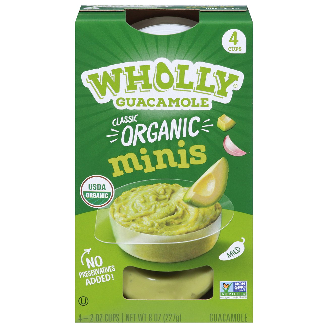 WHOLLY Guacamole Classic Organic Minis Mild Shop Dip at HEB
