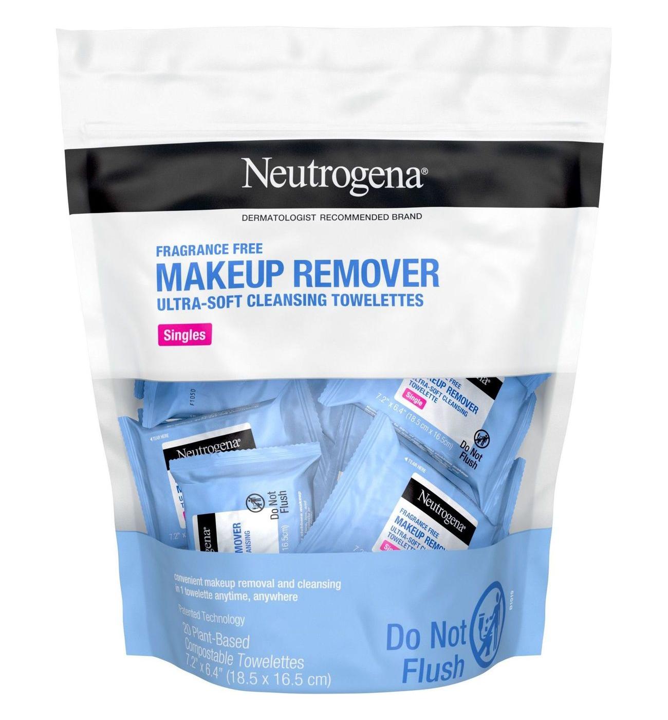 Neutrogena Fragrance-Free Makeup Remover Face Wipes; image 1 of 8