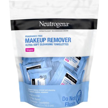Neutrogena Fragrance-Free Makeup Remover Face Wipes, 20 ct