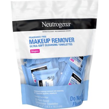 Neutrogena Fragrance-Free Makeup Remover Face Wipes, 20 ct
