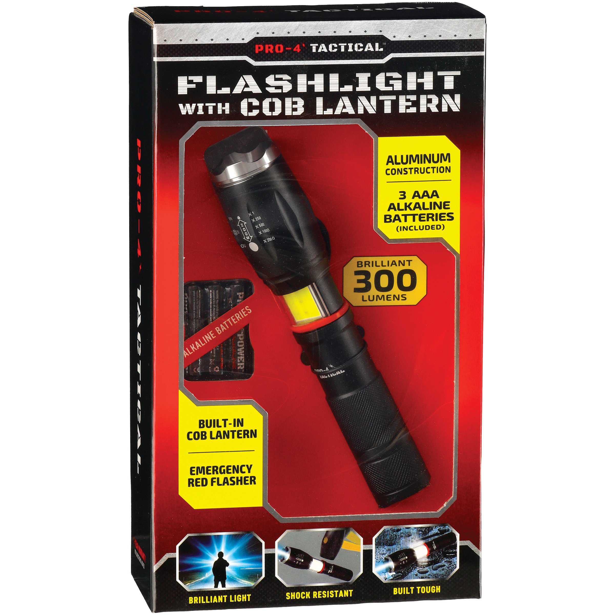 Pro 4 Tactical Flashlight with Cob Lantern Shop Flashlights at HEB