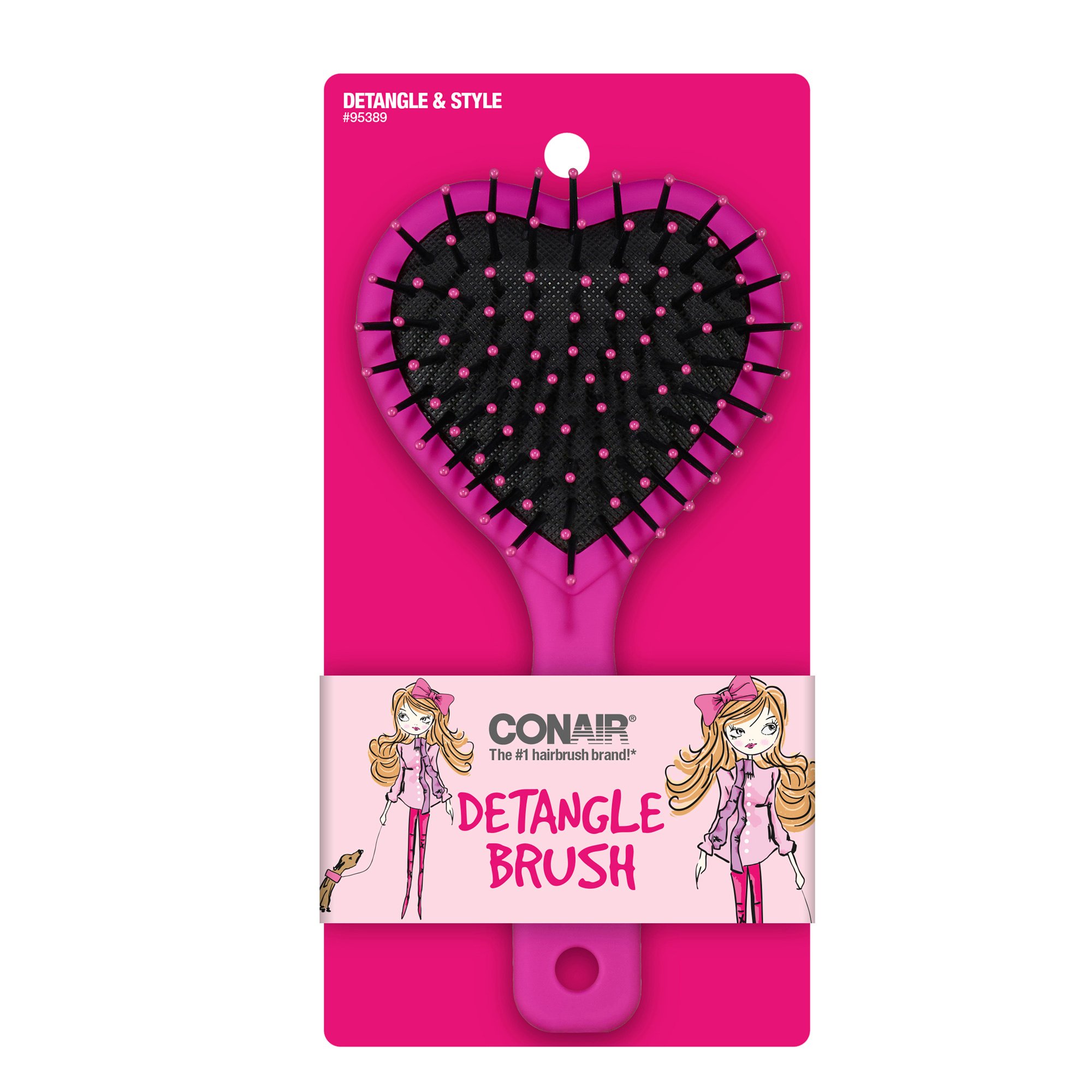 Conair Kid's HeartShaped Detangle Hairbrush Shop Hair accessories at