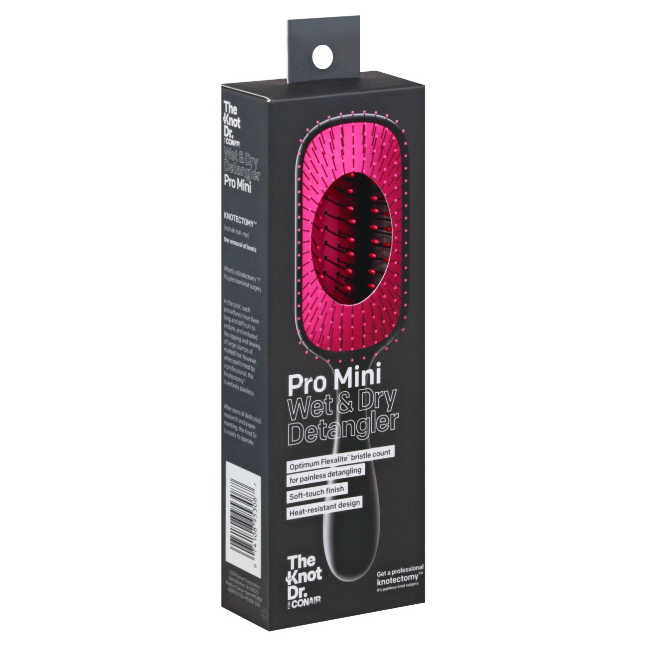 The Knot Dr for Conair Pro Mini Wet & Dry Detangler Pink Brush Shop