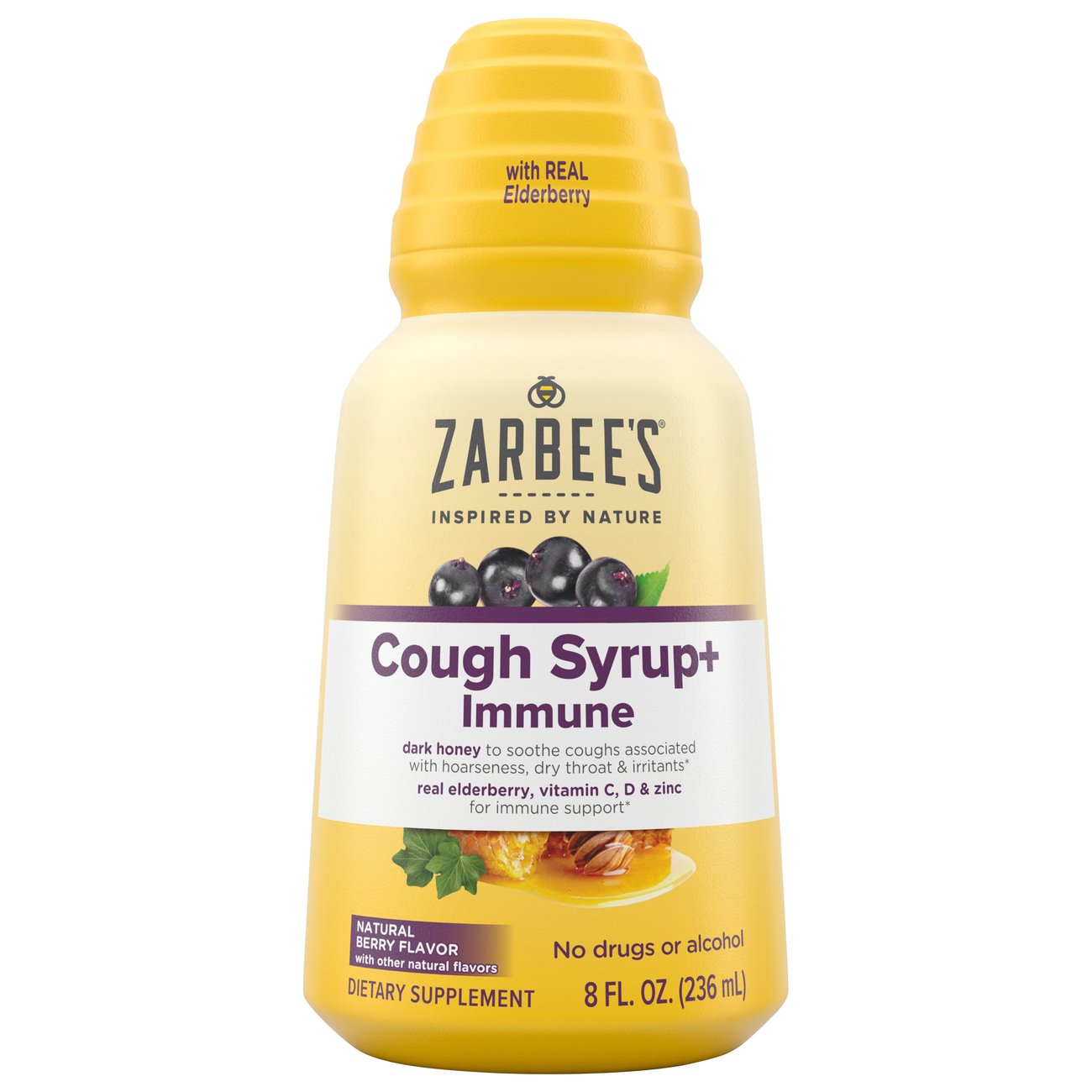 Zarbee's Adult Daytime Complete Cough Syrup Natural Berry Shop