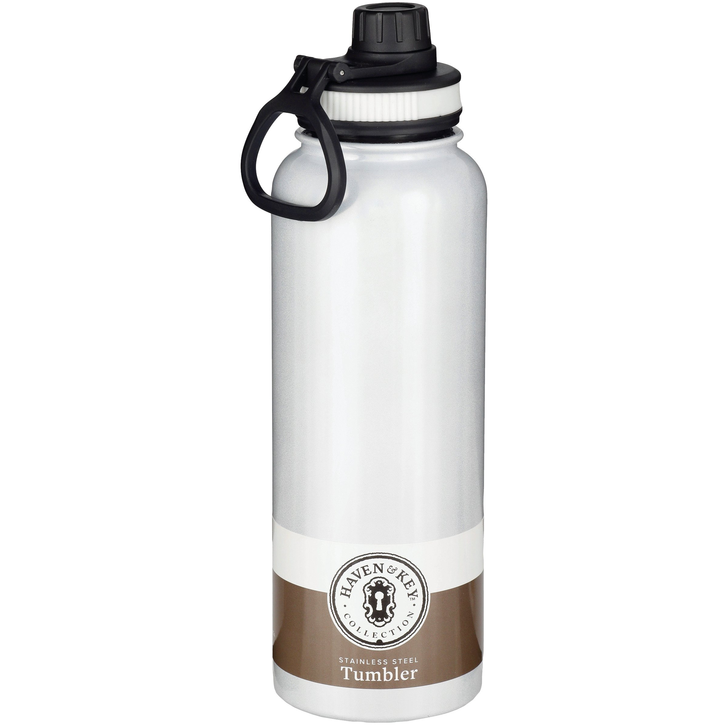 Haven & Key Pearl White Stainless Steel Tumbler with FlipTop Lid