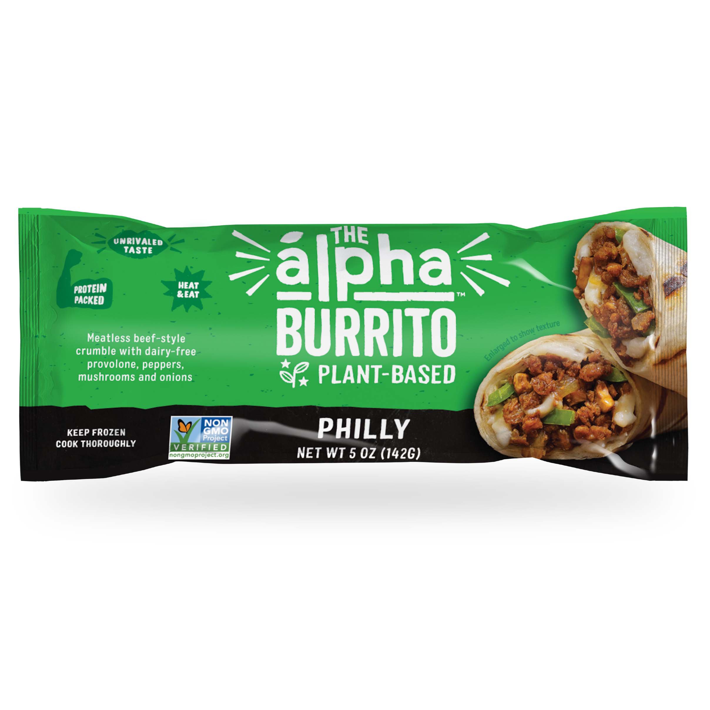 Alpha Foods Philly Plant Based Vegan Burrito Shop Entrees & Sides at