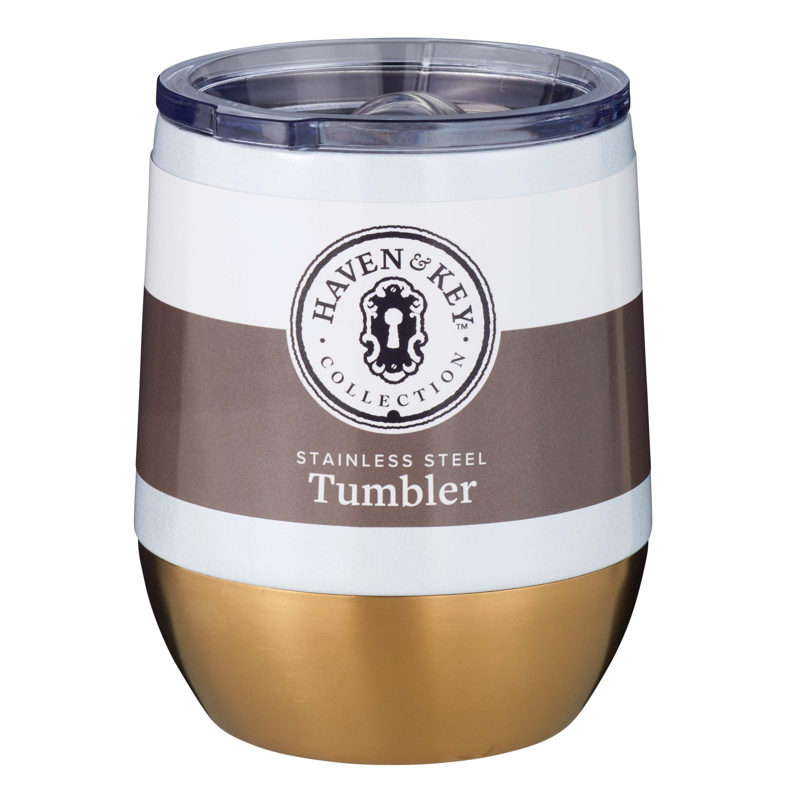 Haven & Key Pearl White Stainless Steel Stemless Tumbler Shop Cups