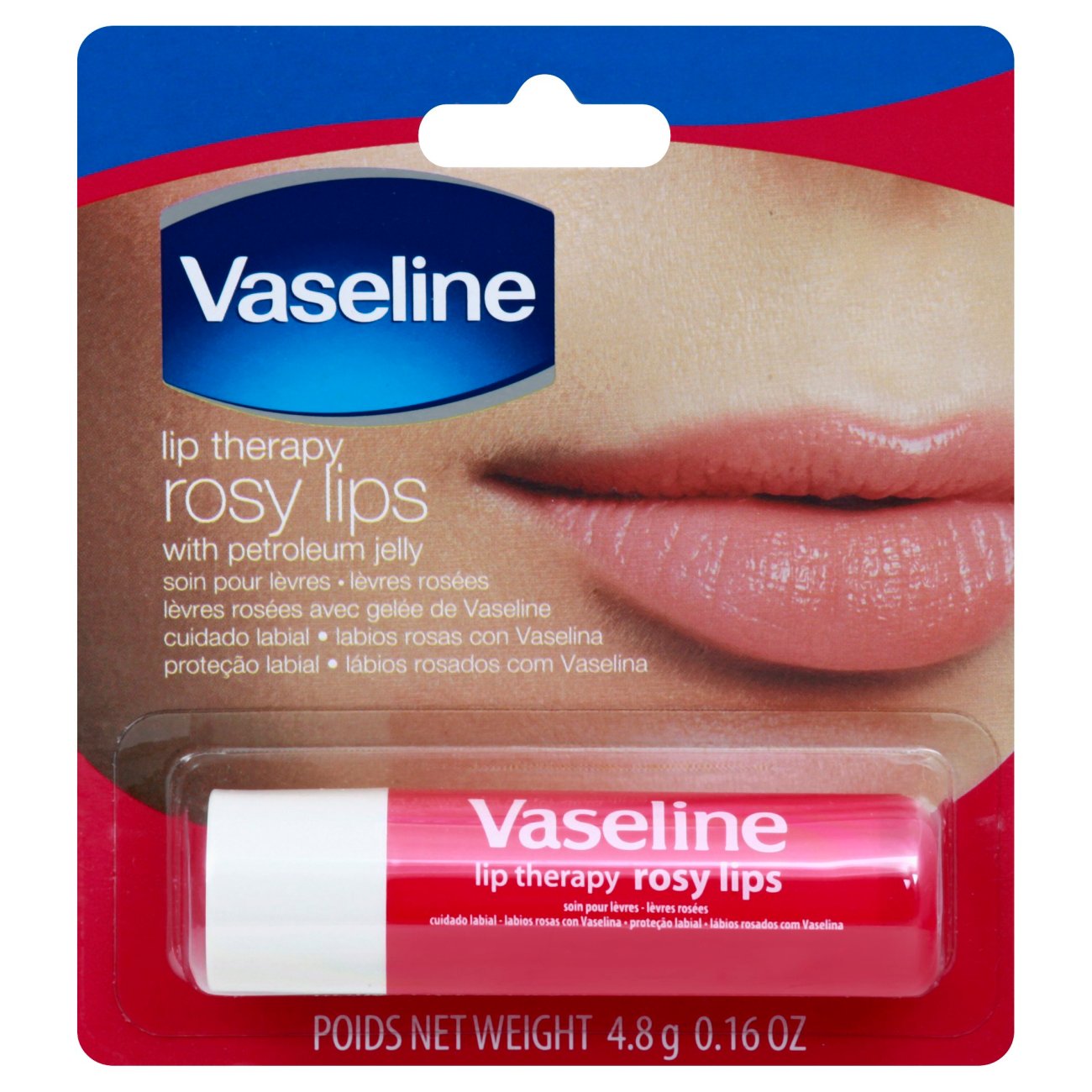 Tentacle længde service Vaseline Lip Therapy Rosy Lips with Petroleum Jelly - Shop Lip Balm &  Treatments at H-E-B