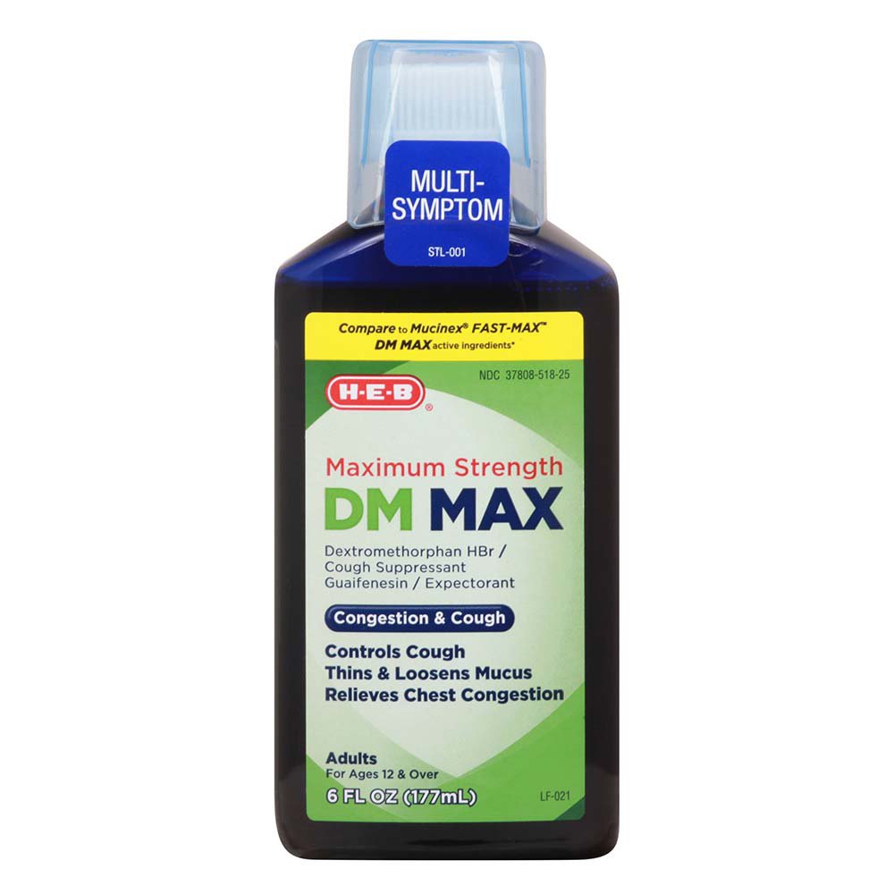 HEB DM Max Severe Congestion & Cough Liquid Shop Medicines