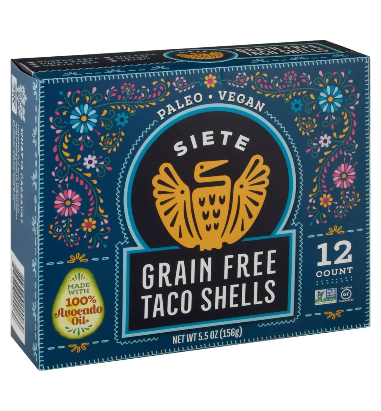 Siete Grain-Free Taco Shells; image 1 of 4