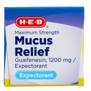 H-E-B Max Strength Mucus Relief Expectorant Tablets, 14 ct