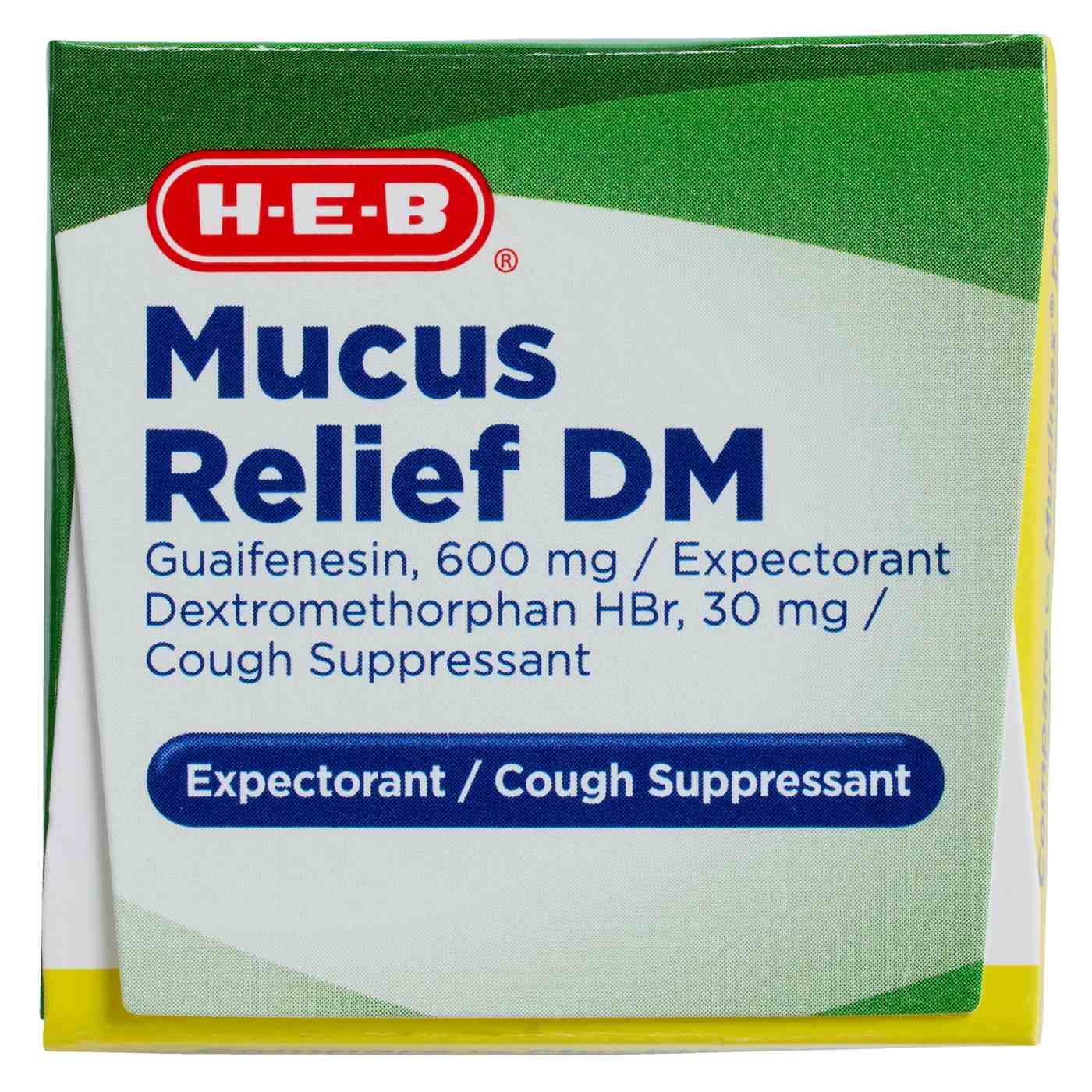 H-E-B Mucus Relief DM Expectorant & Cough Suppressant Tablets; image 2 of 5