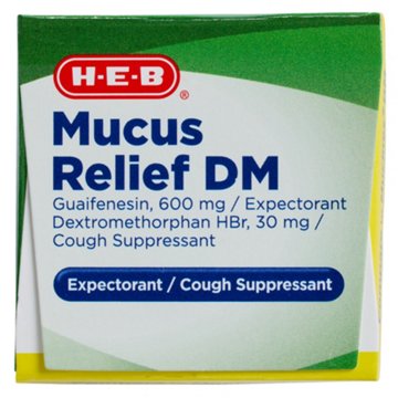 H-E-B Mucus Relief DM Expectorant & Cough Suppressant Tablets, 20 ct
