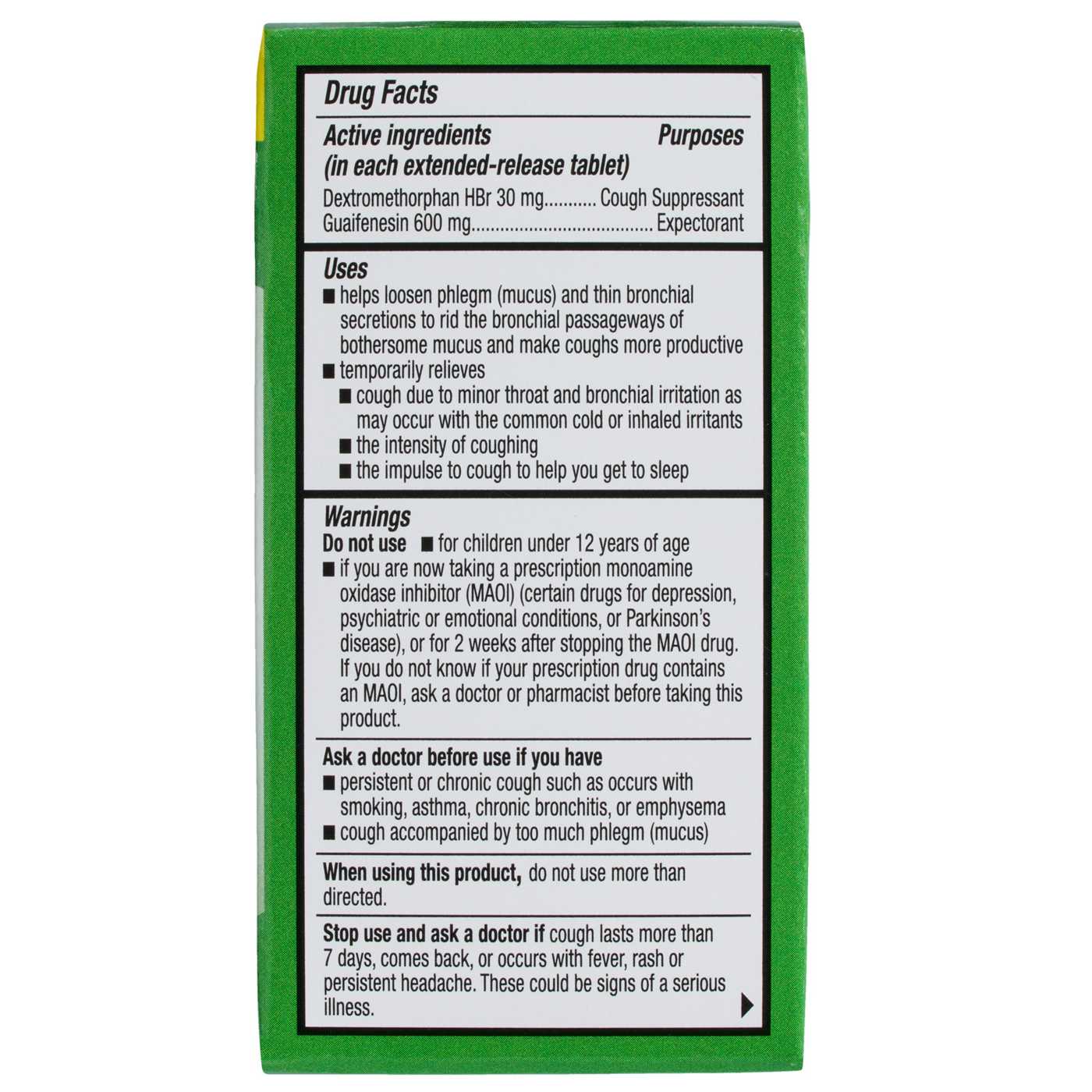 H-E-B Mucus Relief DM Expectorant & Cough Suppressant Tablets; image 5 of 5