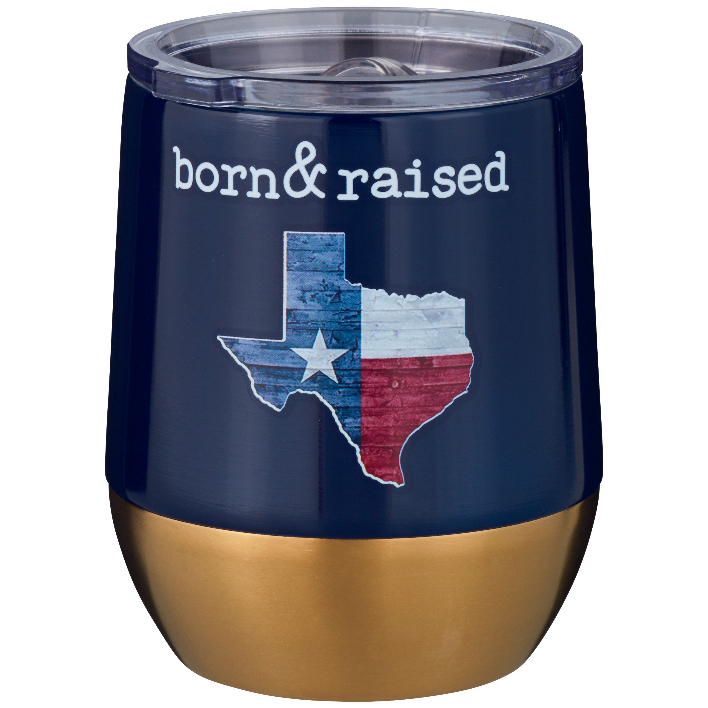 Haven & Key Blue Texas Born & Raised Stainless Steel Stemless Tumbler