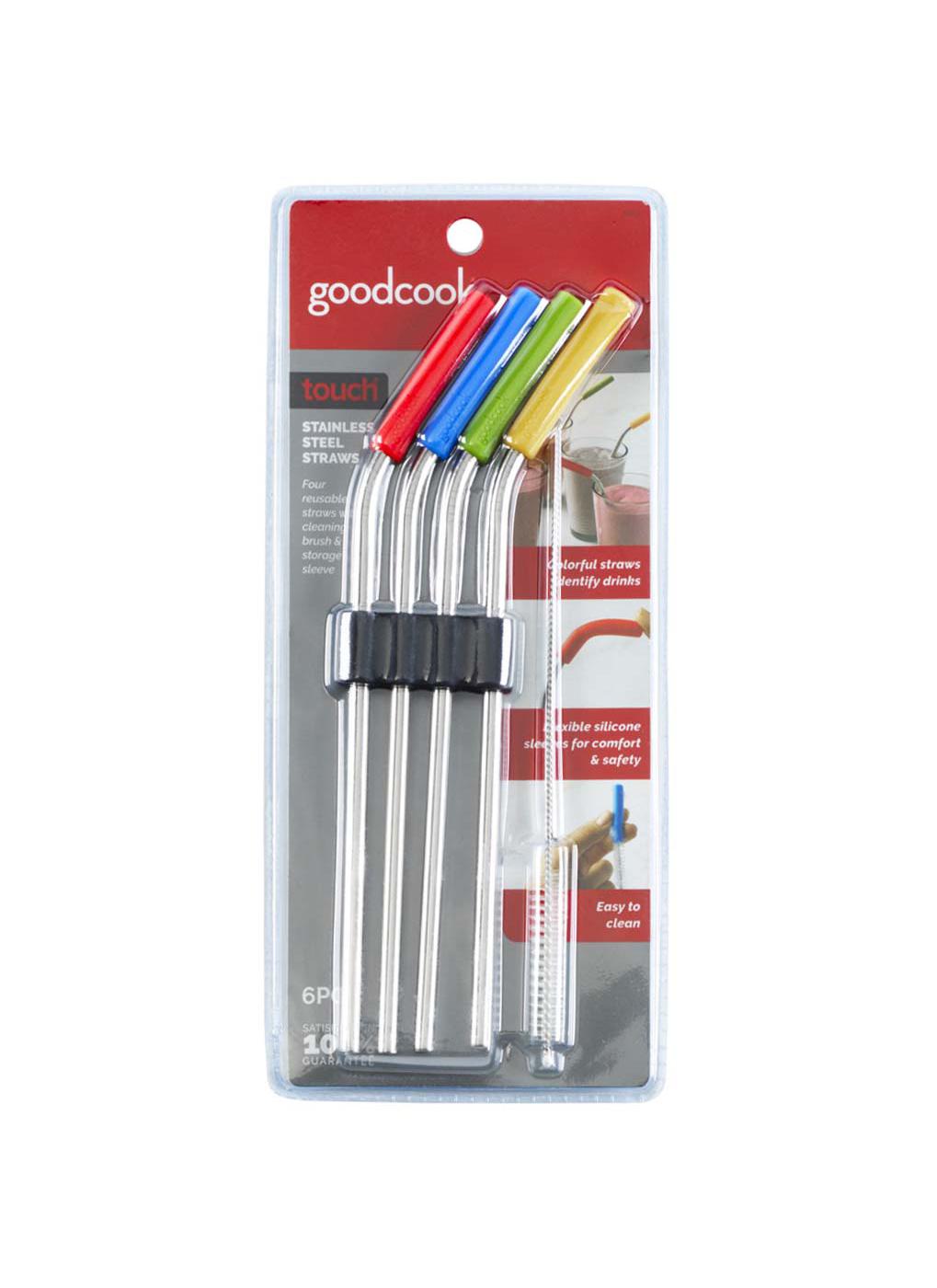 GoodCook Touch Stainless Steel Straw Set; image 1 of 5