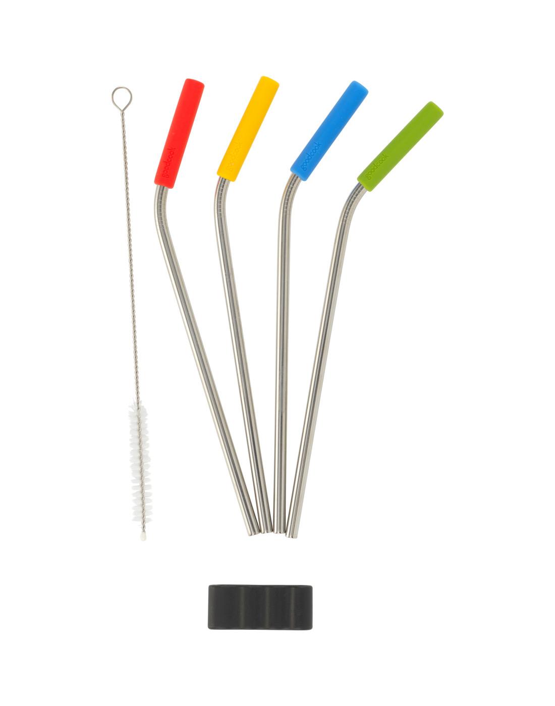 GoodCook Touch Stainless Steel Straw Set; image 4 of 5