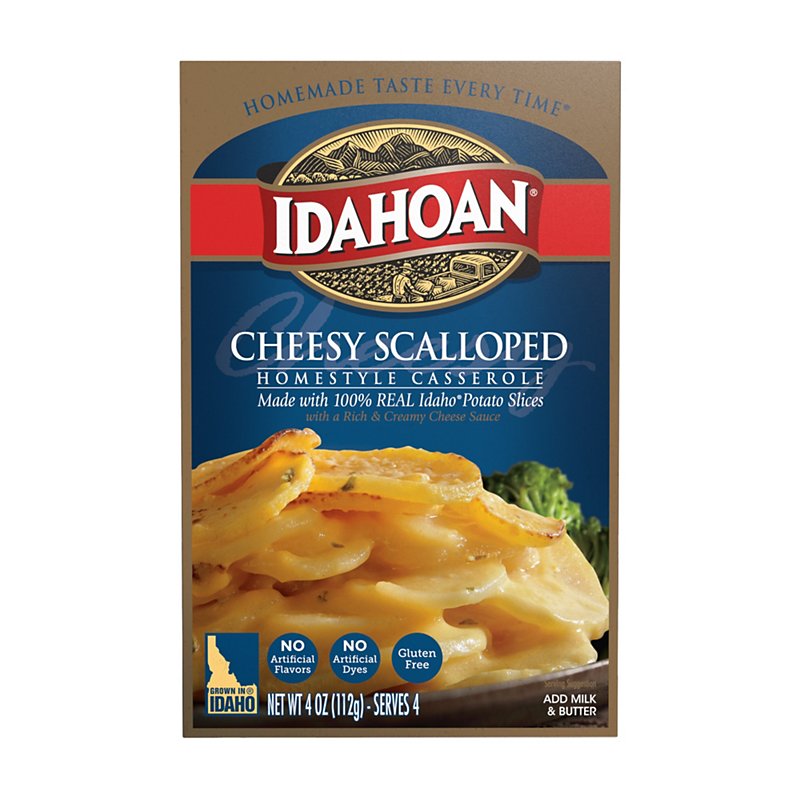 Idahoan Cheesy Scalloped Potatoes Homestyle Casserole - Shop Pantry