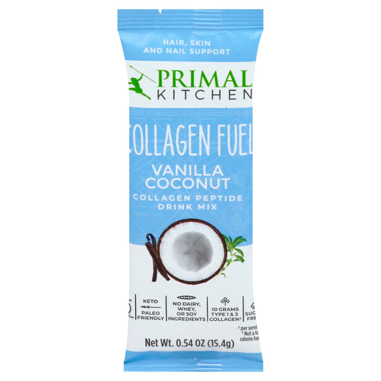 Primal Kitchen Collagen Fuel Drink Mix Vanilla Coconut Stick Packet - Shop  Diet & Fitness at H-E-B