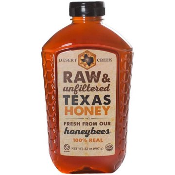 Desert Creek Raw Unfiltered Texas Honey, 32 oz