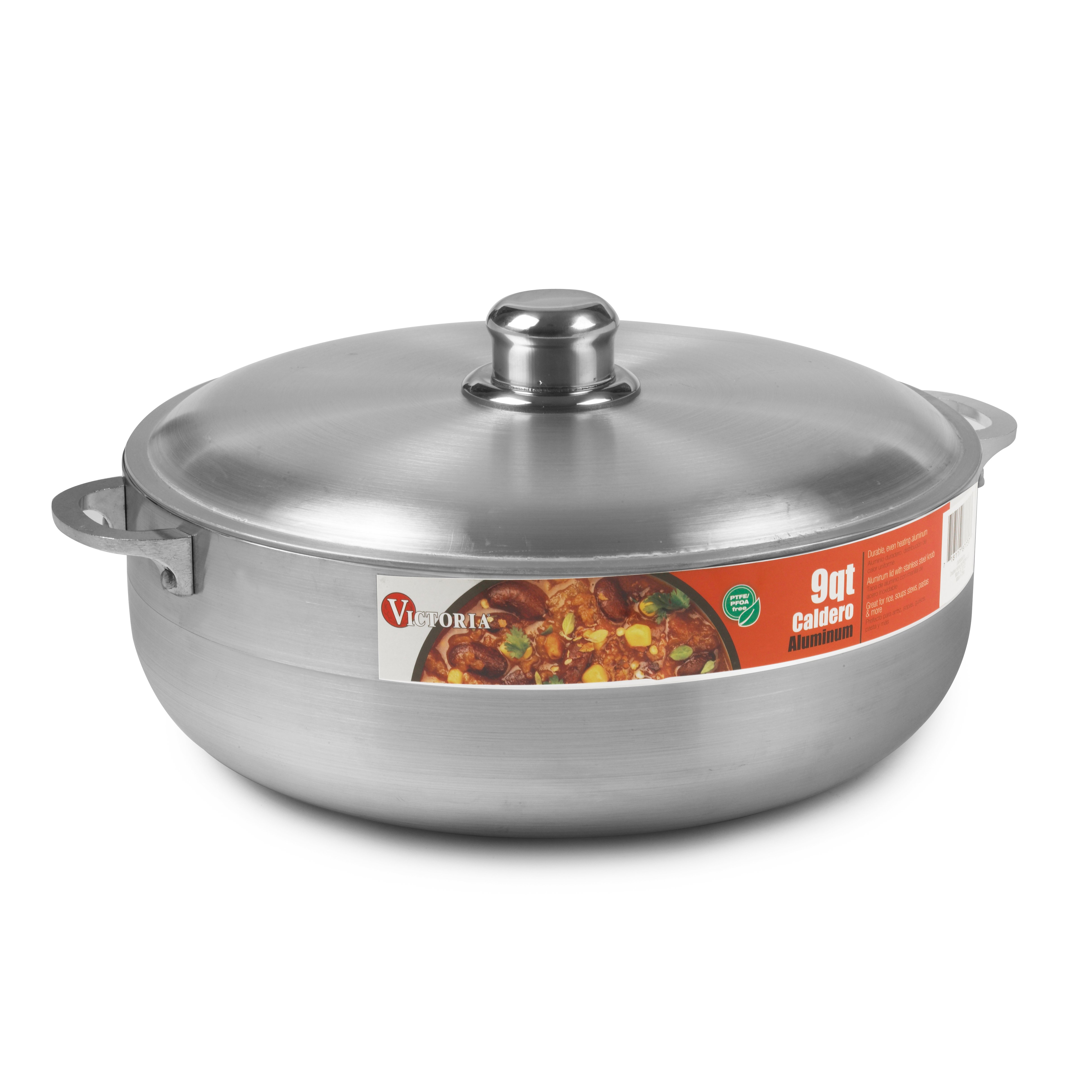 Victoria Aluminum Caldero with Lid Shop Cookware at HEB