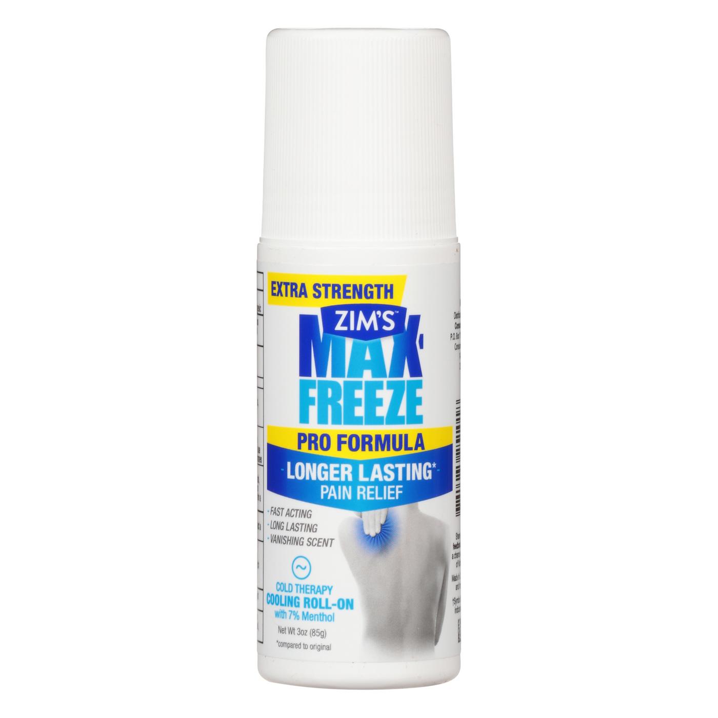 Zim's Max-Freeze Pro Formula Pain Relief Roll-On; image 1 of 2