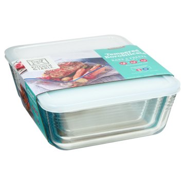 Kitchen & Table by H-E-B Tempered Borosilicate Glass Rectangle Baker Set, 3 pc