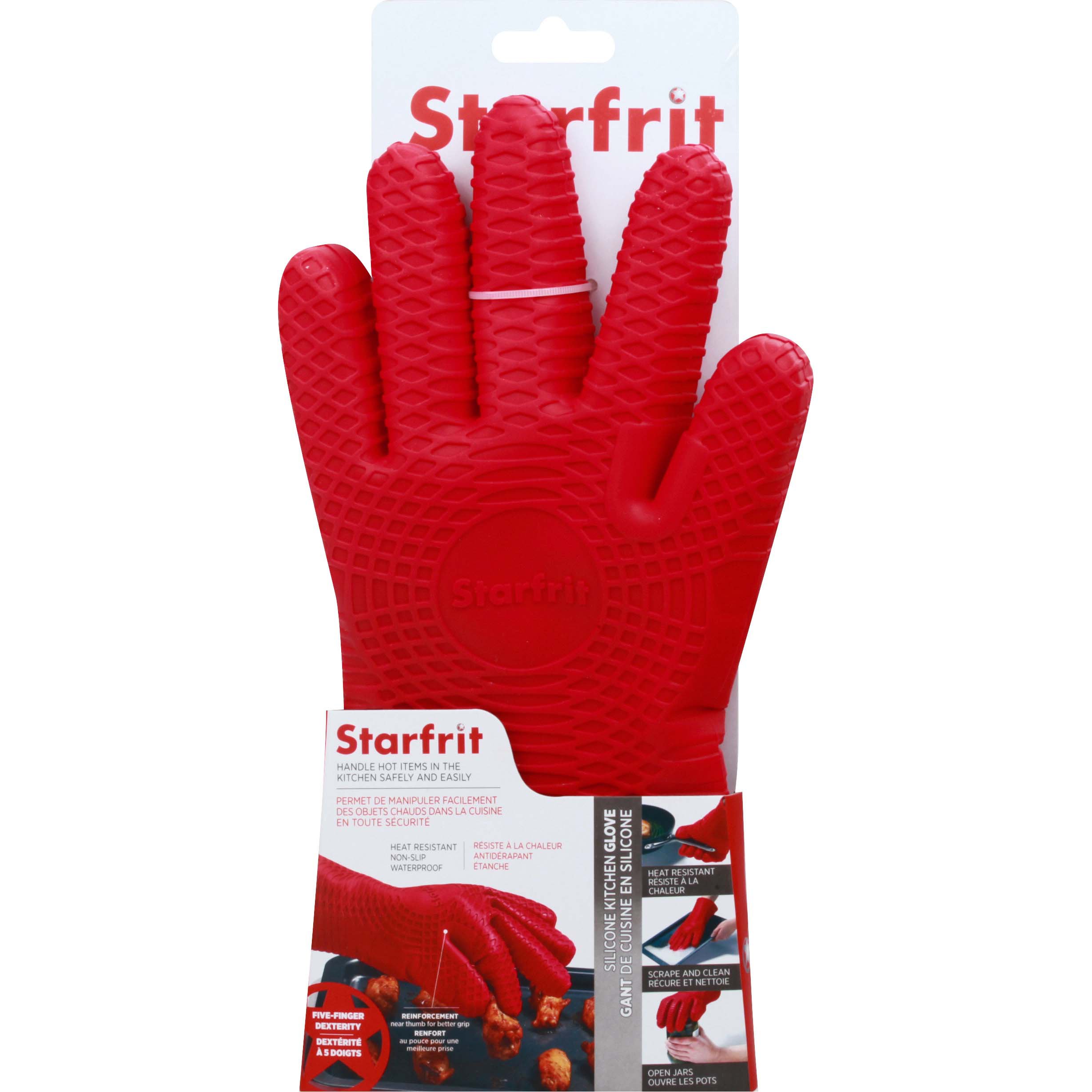 Starfrit 15 Silicone Oven Glove with Cotton Liner - 9771917