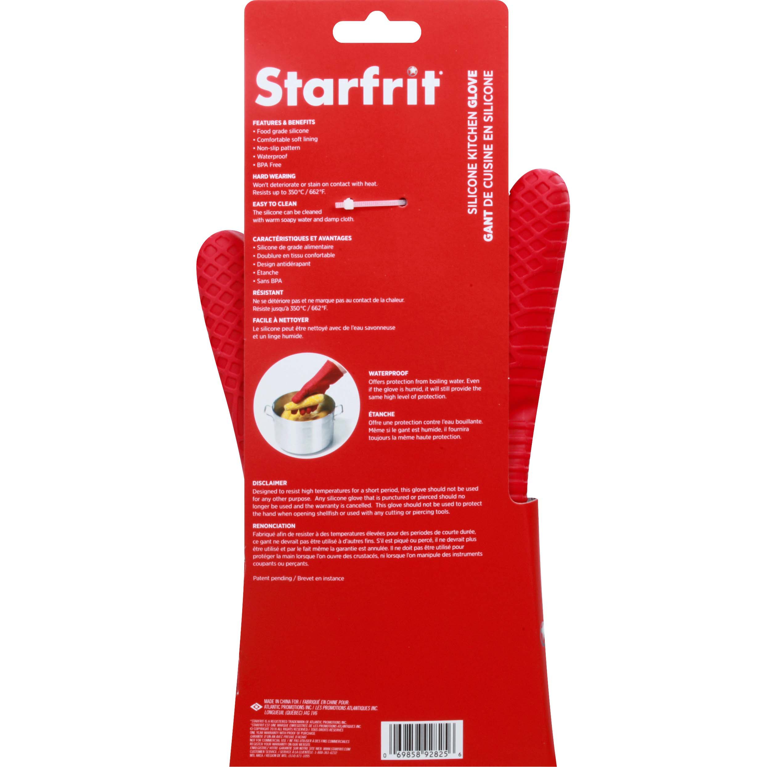 Starfrit 12 Silicone Oven Mitt, Color: Red - JCPenney