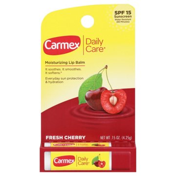 Carmex Daily Care Fresh Cherry Moisturizing Lip Balm Stick, 0.2 oz
