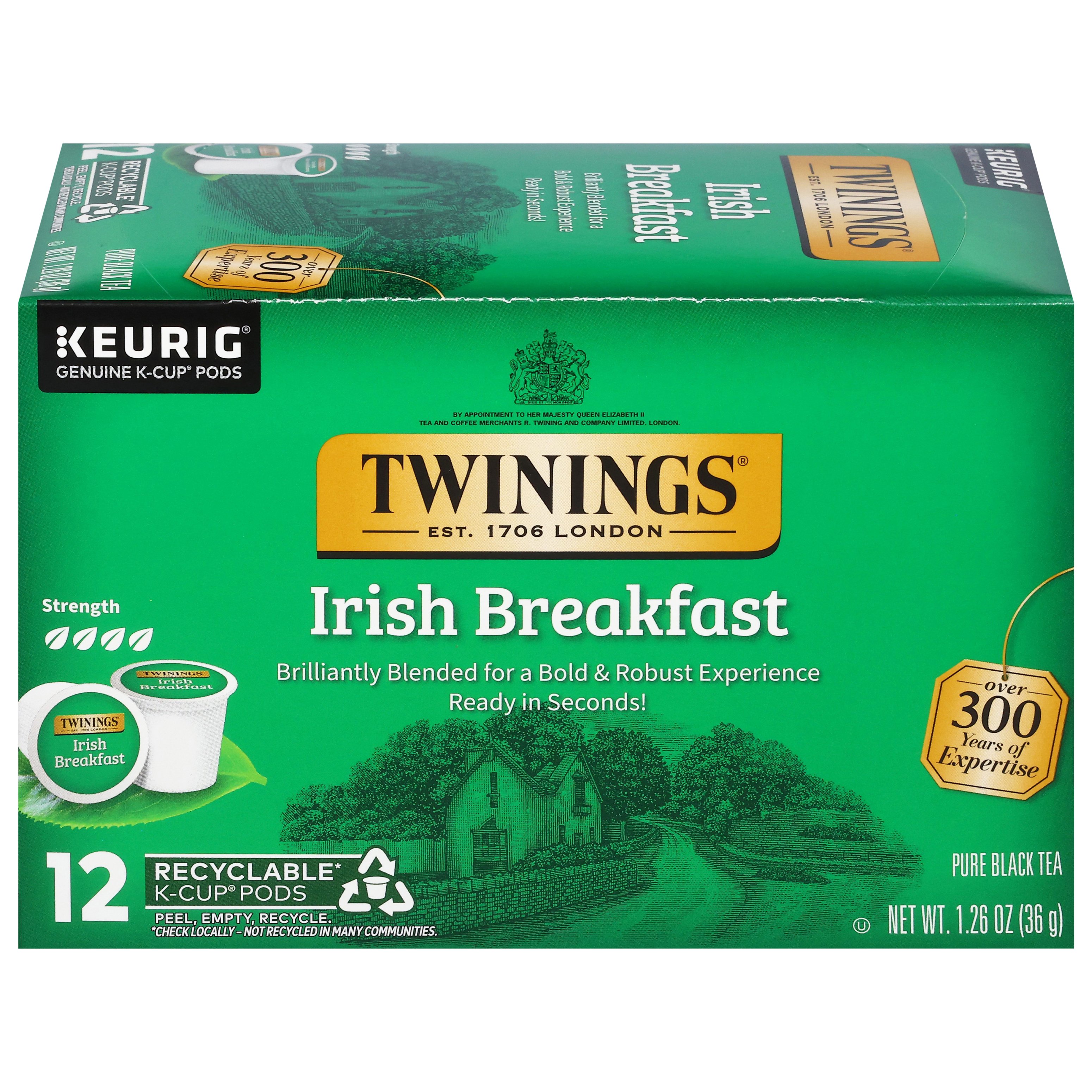 Twinings Irish Breakfast Black Tea Single Serve Tea K Cups Shop Tea