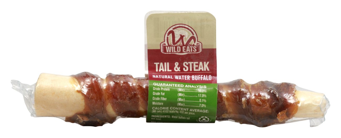Wild Eats Natural Water Buffalo Tail & Steak Dog Treat Shop Bones & rawhides at HEB