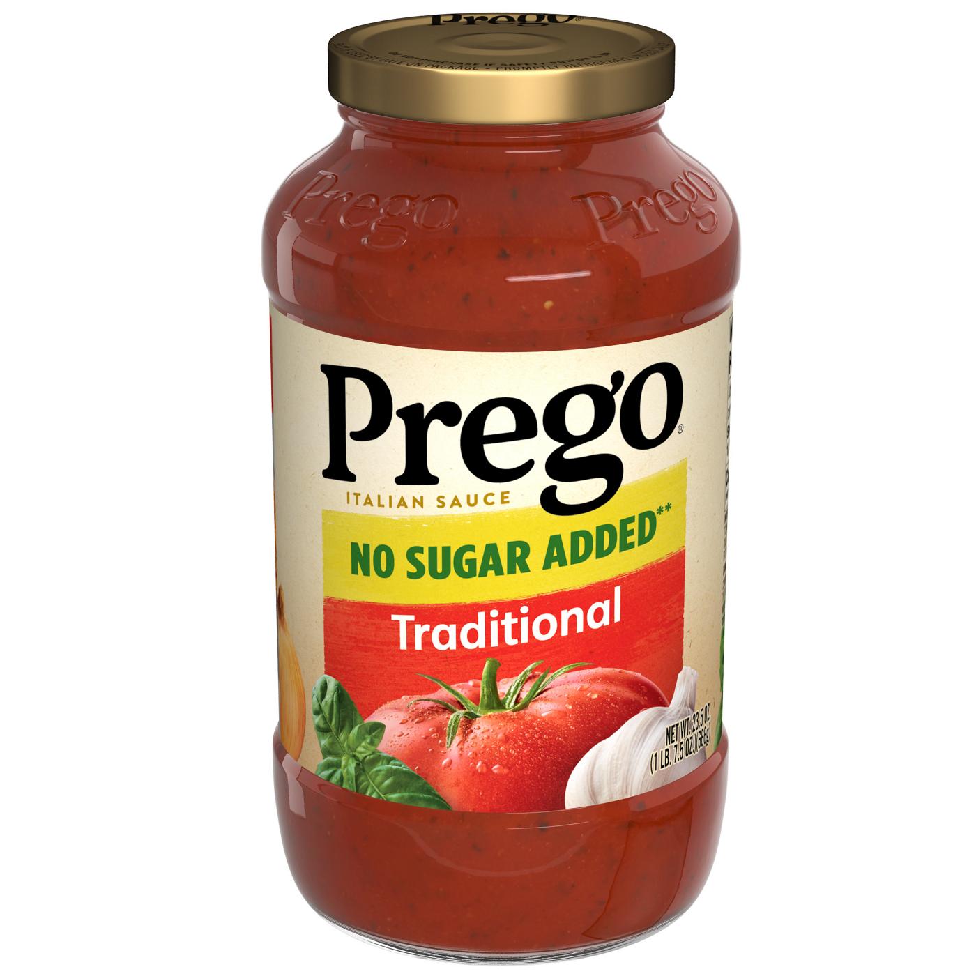 Prego Traditional No Sugar Added Pasta Sauce; image 1 of 8