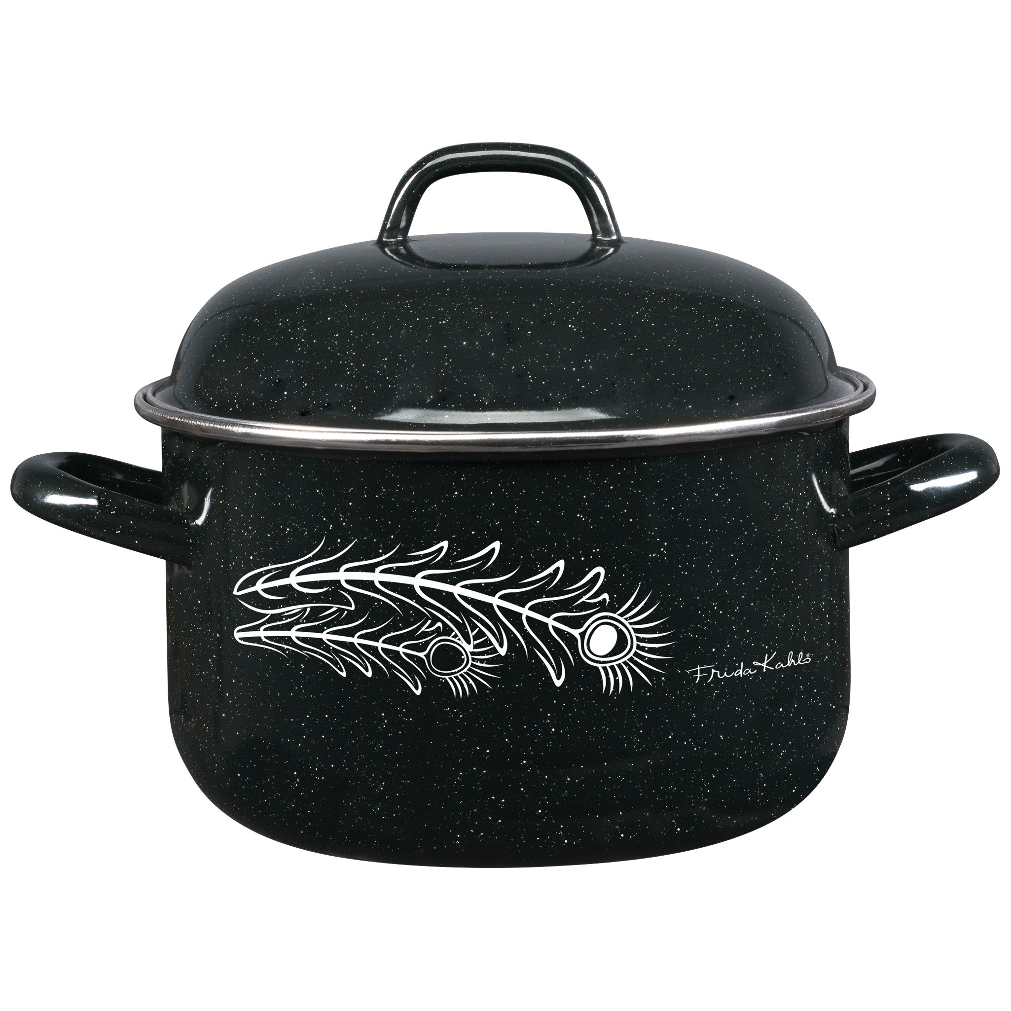Cinsa Frida Kahlo Black Stockpot Shop Stock pots & sauce pans at HEB