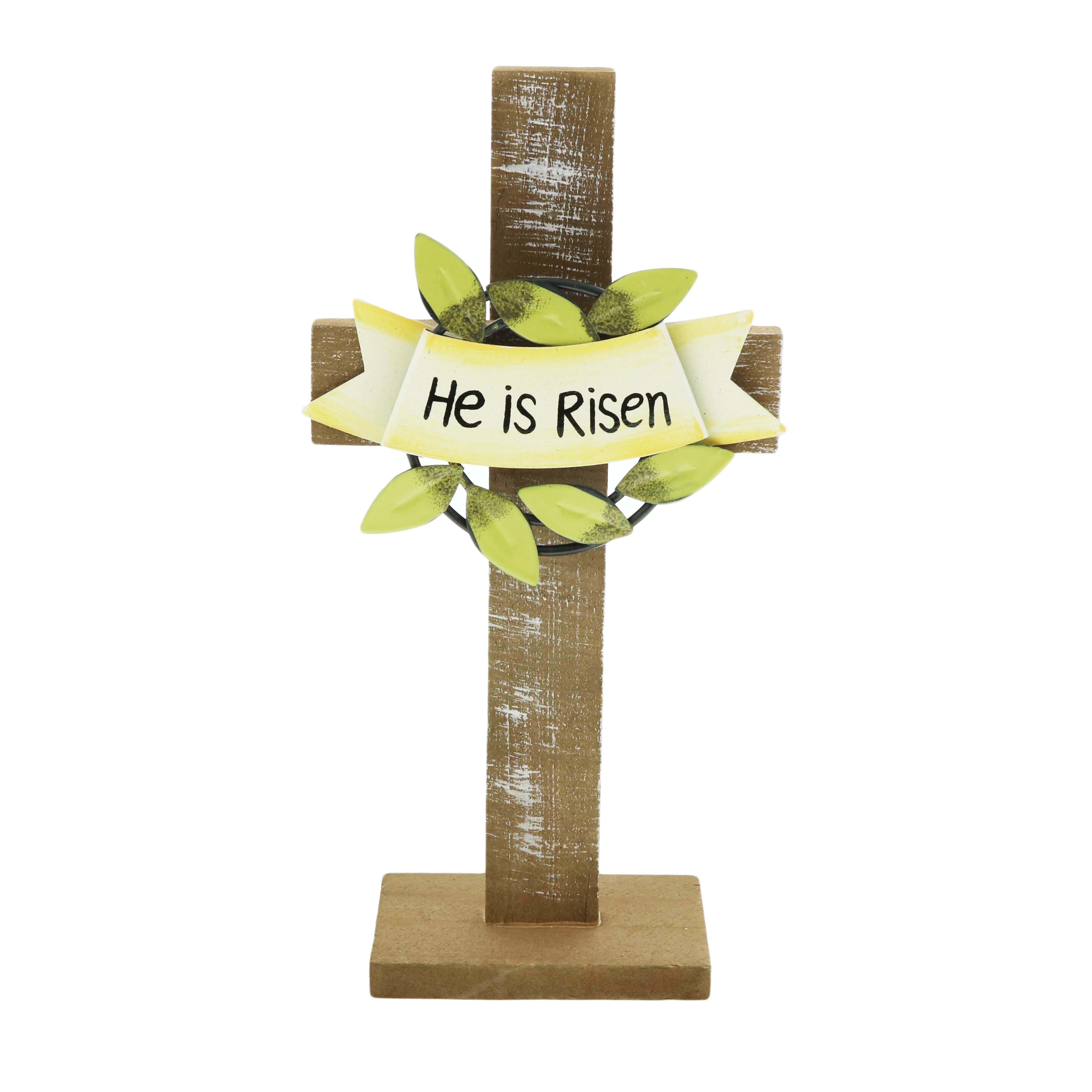 Destination Holiday HE Is Risen Cross Easter Table Decoration - Shop ...