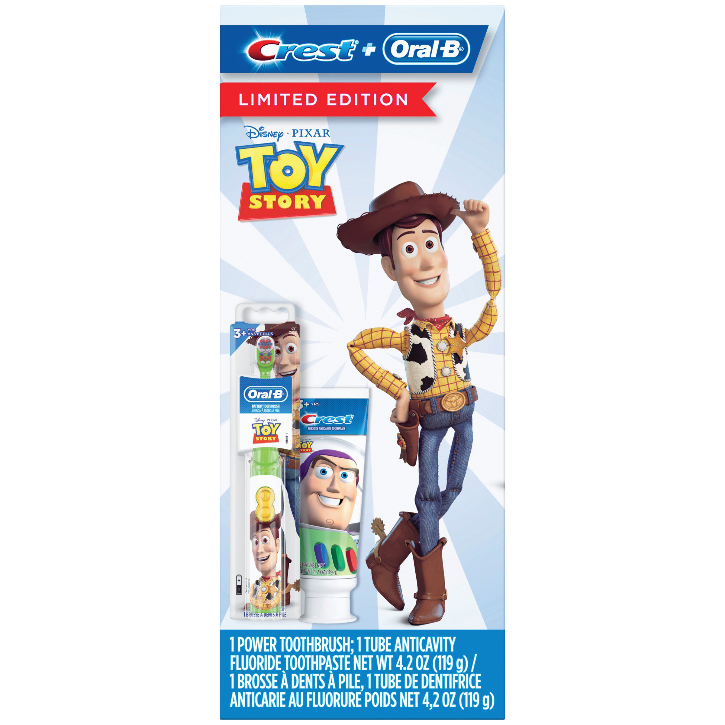 Crest + Oral B Kids Disney Pixar Toy Story Power Toothbrush ...