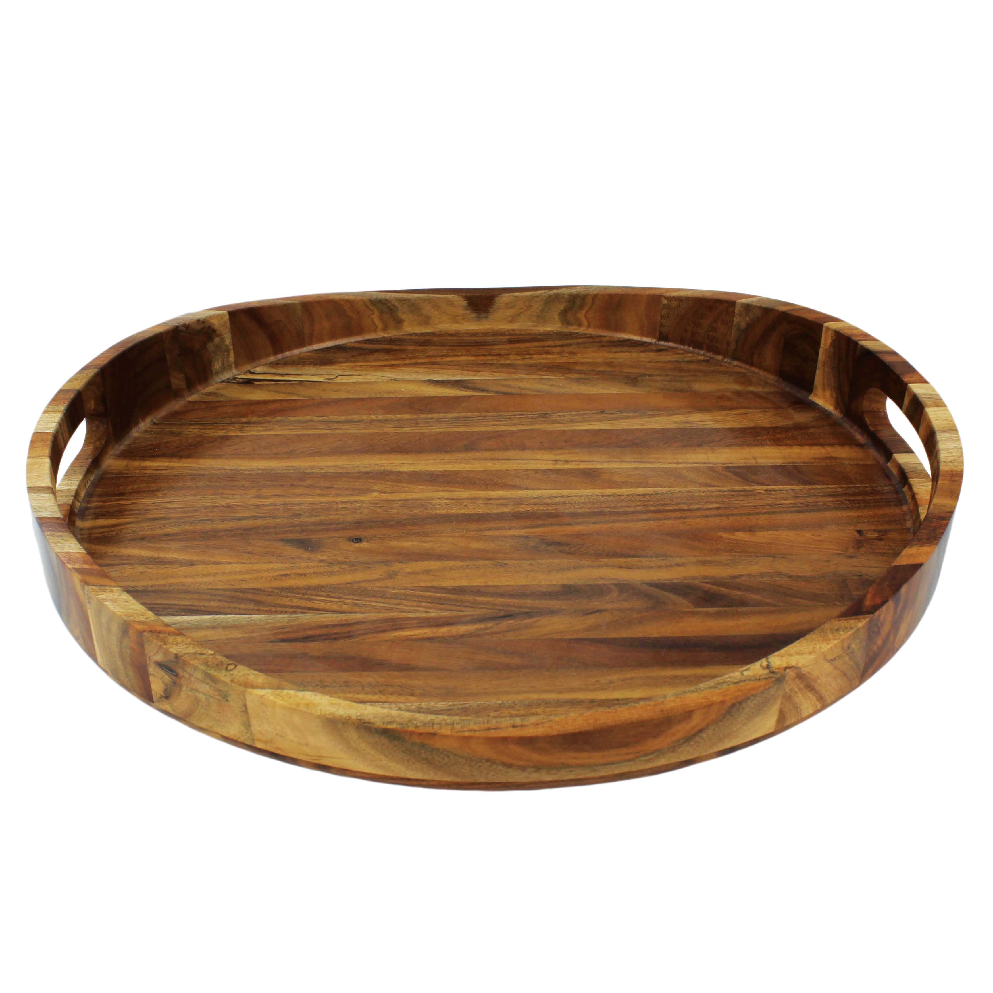 Kitchen & Table by H-E-B Acacia Round Serving Tray - Shop Serving Dishes at  H-E-B