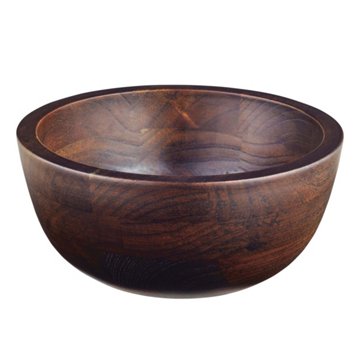Kitchen & Table by H-E-B Small Dark Elm Wood Bowl, 6.5"