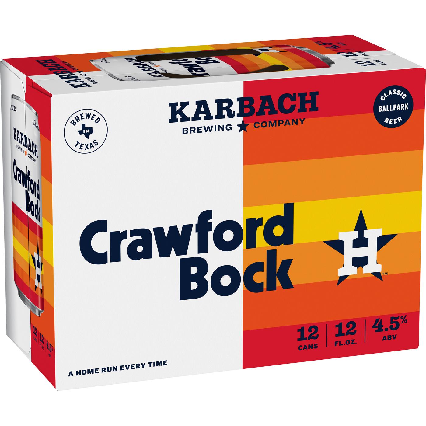 Karbach Crawford Bock Beer 12 oz Cans; image 1 of 2