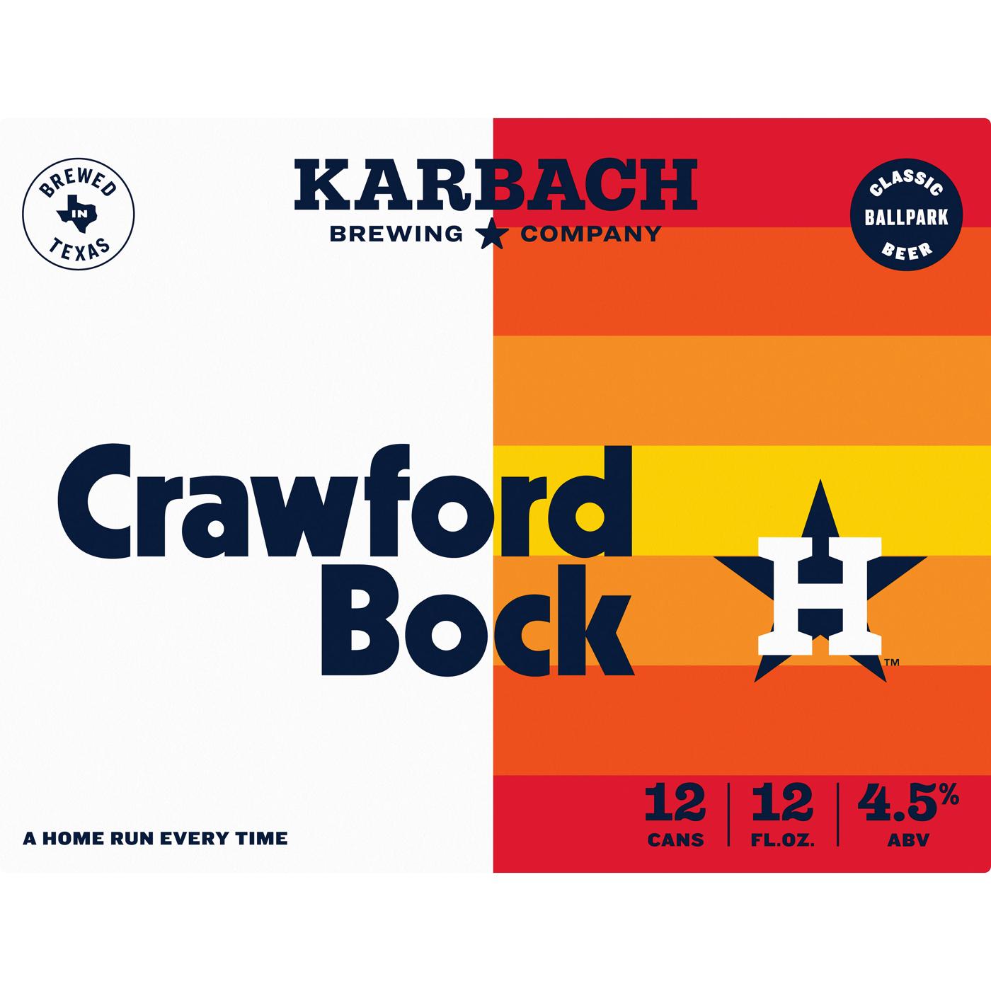 Karbach Crawford Bock Beer 12 oz Cans; image 2 of 2