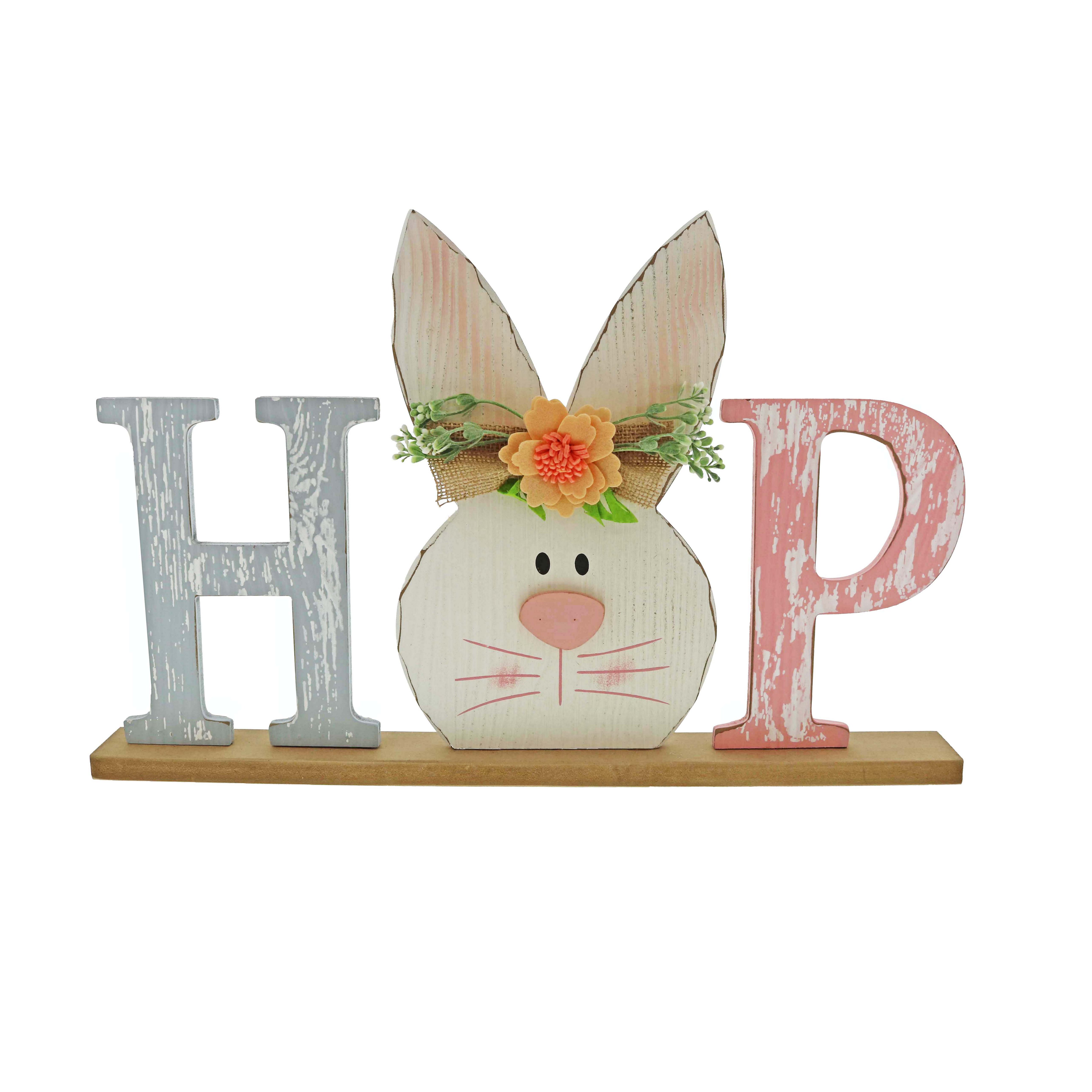 Destination Holiday HOP with Easter Bunny Table Decoration - Shop ...