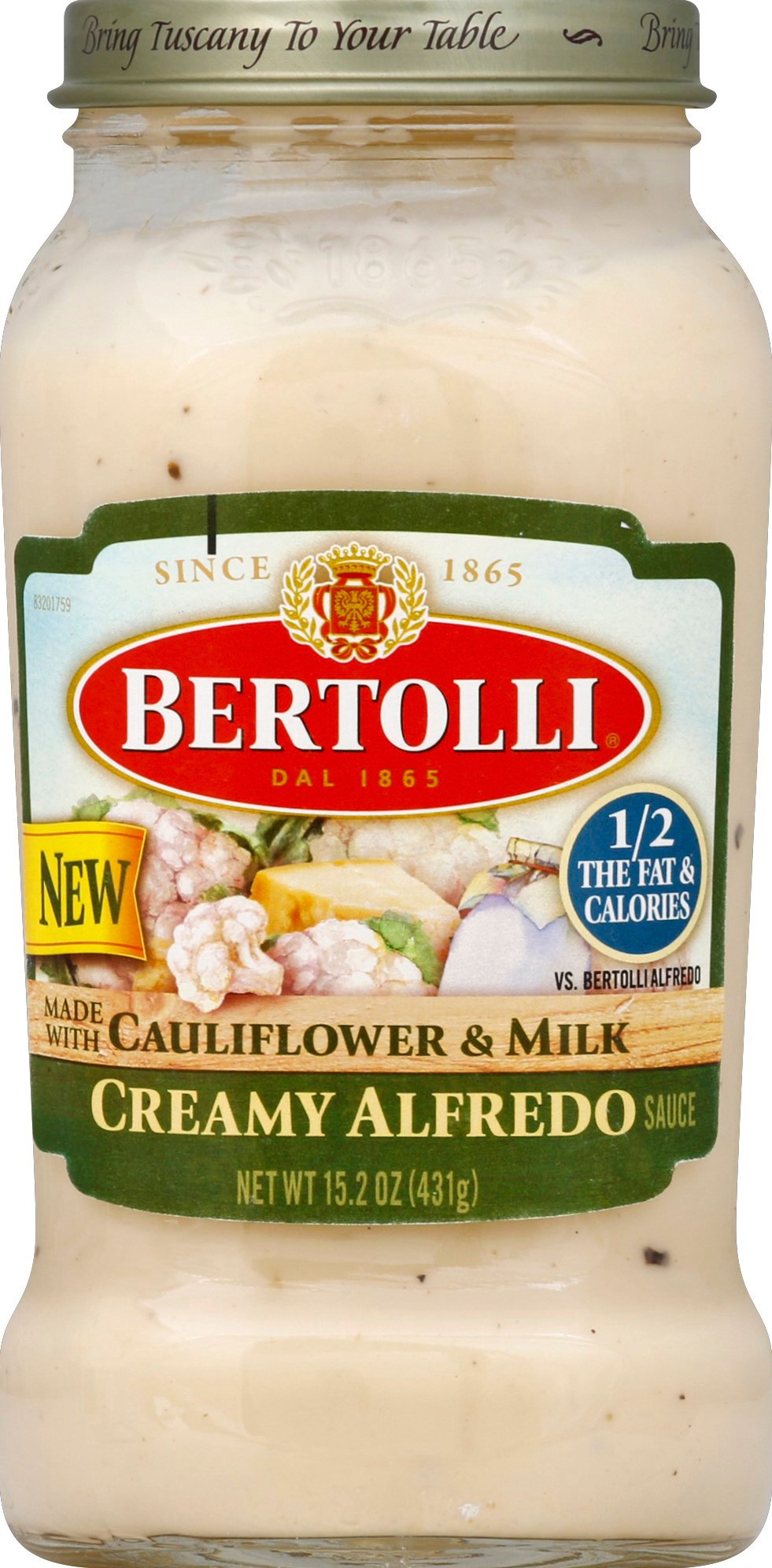 Bertolli Cauliflower Milk Creamy Alfredo Sauce Shop Pasta Sauces At H E B