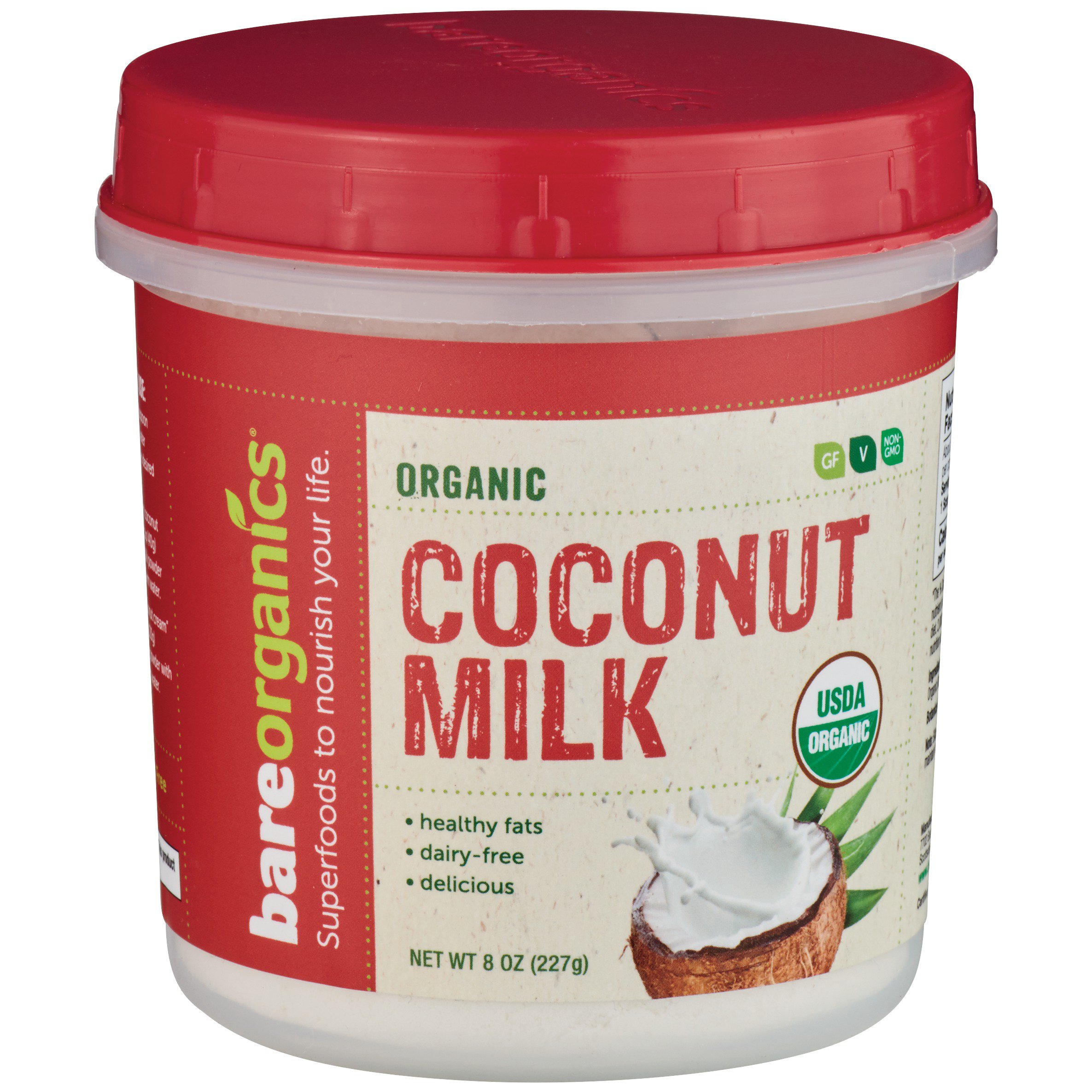 Bare Organics Organic Coconut Milk Powdered Coffee Creamer Shop