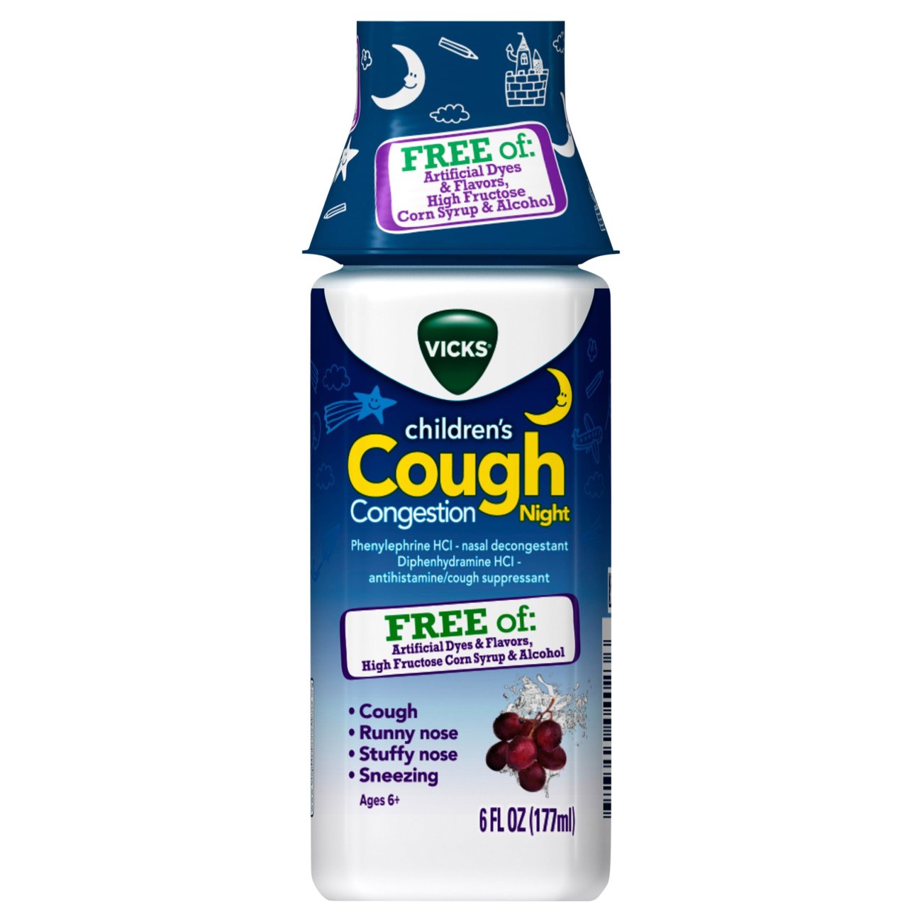 Vicks Children's Cough & Congestion Night Medicine Shop Cough, Cold & Flu at HEB