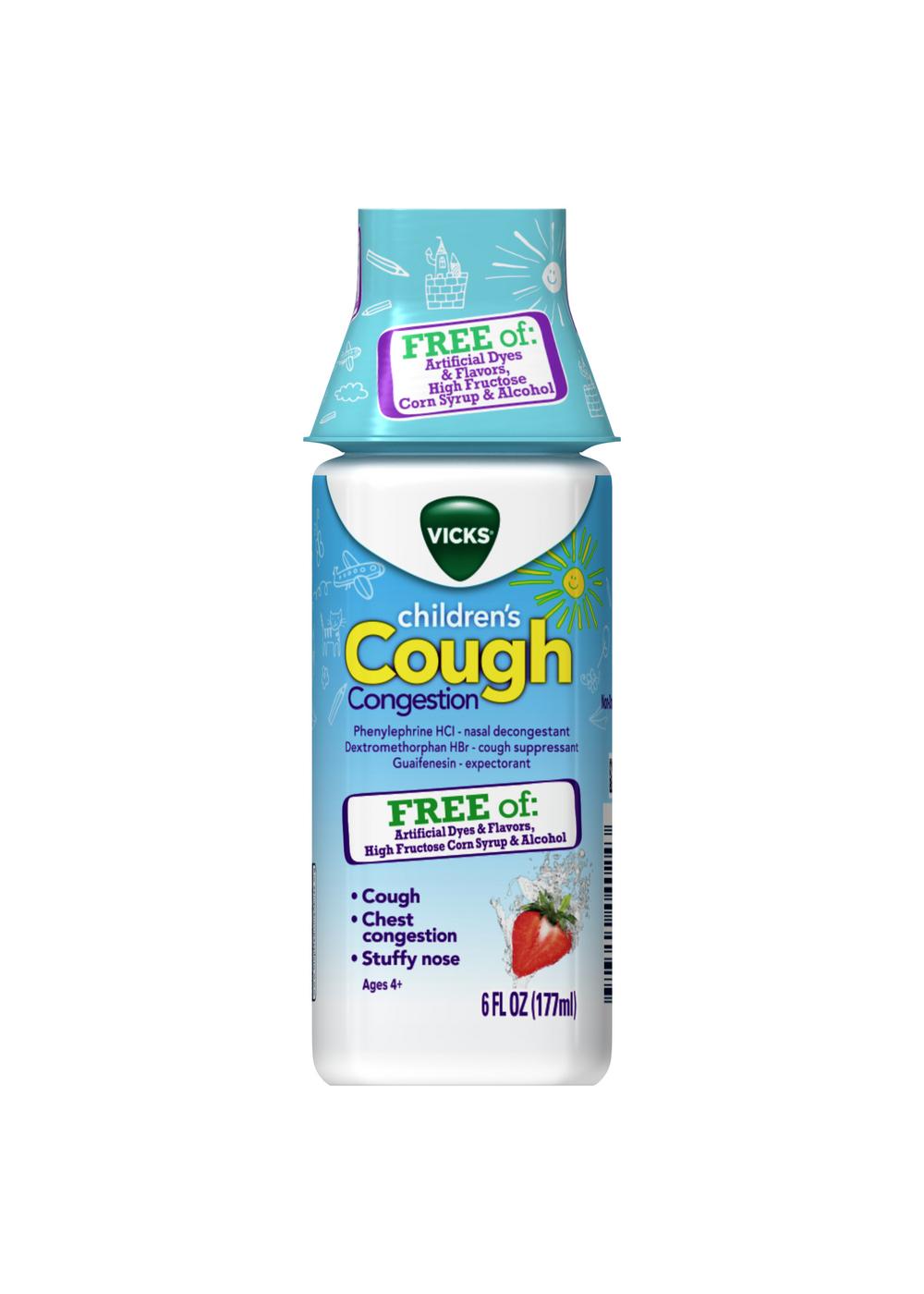 Vicks Children's Daytime Cough & Congestion Releif Liquid; image 1 of 5
