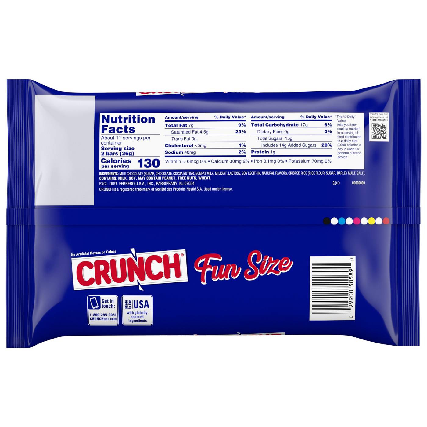 Crunch Fun Size Candy Bars; image 3 of 4