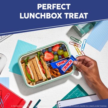 Crunch Milk Chocolate Fun Size Candy Bars, 10 oz