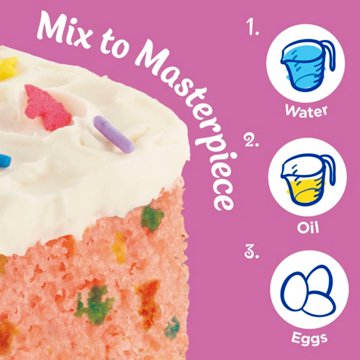 Pillsbury Funfetti Strawberry Cake Mix with Candy Bits, 15.3 oz