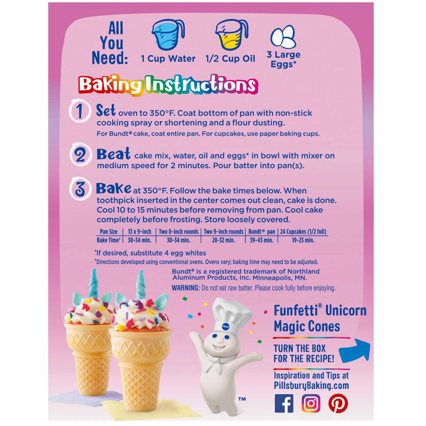 Pillsbury Funfetti Strawberry Cake Mix with Candy Bits; image 8 of 9