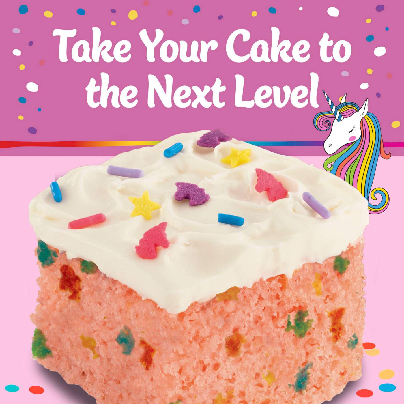 Pillsbury Funfetti Strawberry Cake Mix with Candy Bits; image 9 of 9